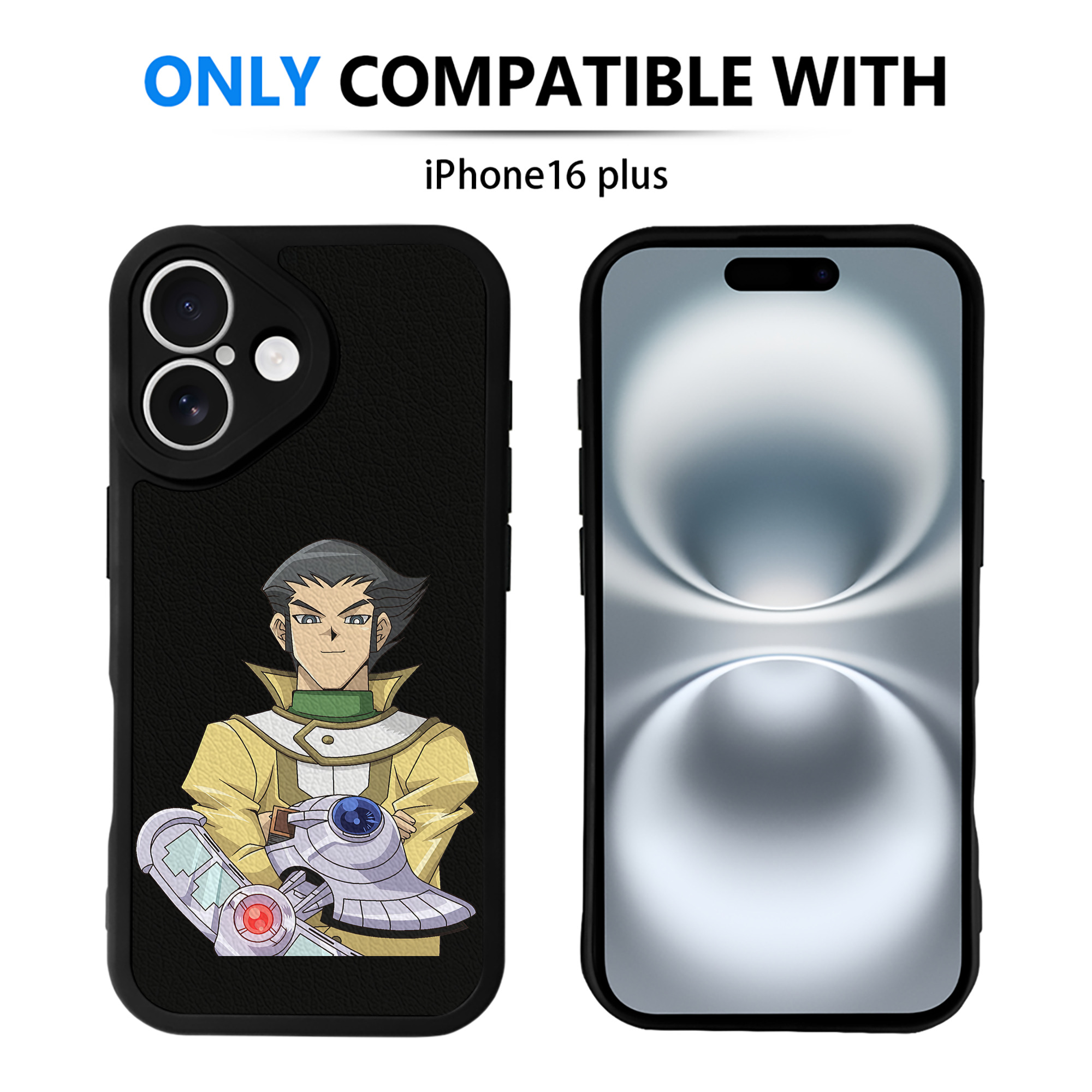 遊☆戯☆王 Yu-Gi-Oh! 【iPhone 16シリーズ対応】シリコンスマホケース（レザー調） 材質：シリコン